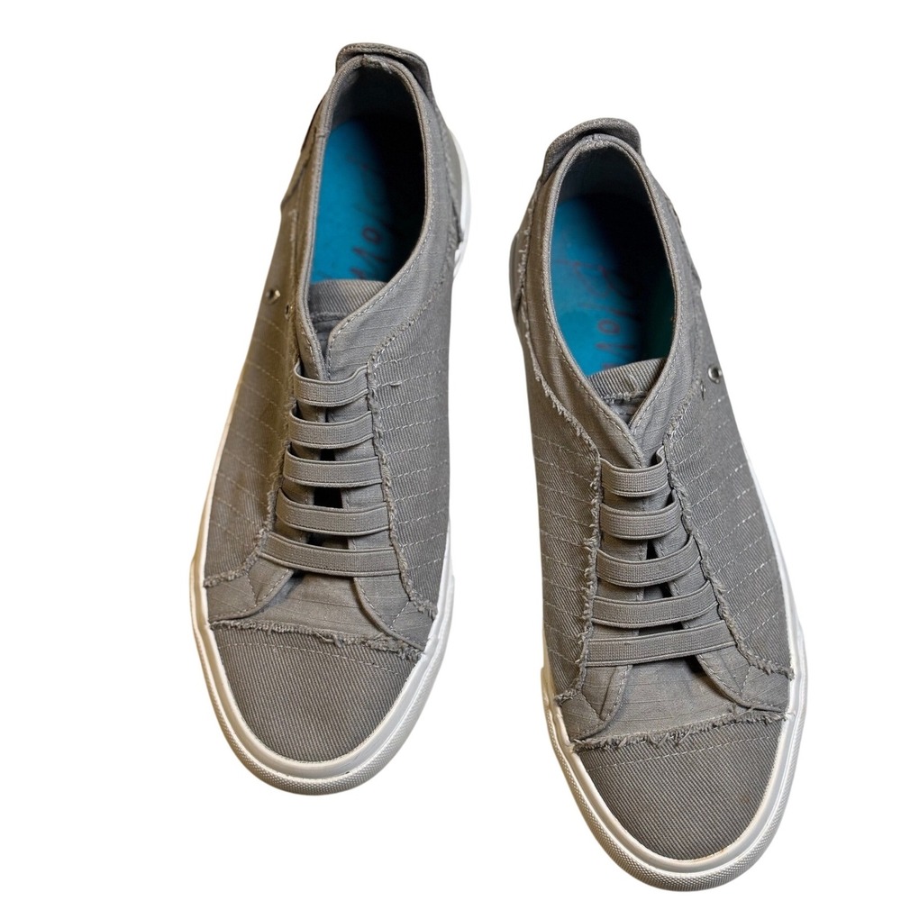 Blowfish Malibu Mars Gray‎ Fabric Slip On Sneakers Casual Shoes Women's 10M